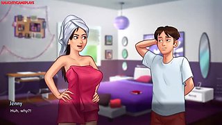 Horny MILF Landlady Catches Tenant Jerking Off to Her Panties - Big Tits & Huge Cock 3D Sex