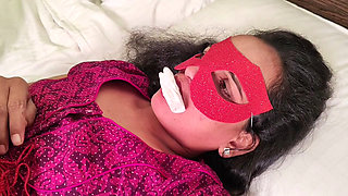 For fantasy, the husband tied his wife and did very romantic hardcore sex with her