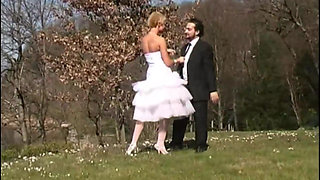 The Bride and Groom Fuck with a View