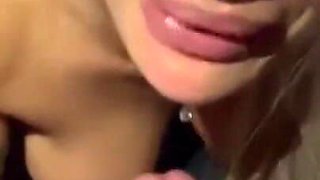 Monika Fox blowjob in a new car for a guy