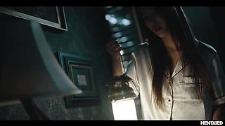 Hot Japanese Schoolgirl Trapped in Haunted House - Creampie & Monster Cock BDSM Horror Hentai