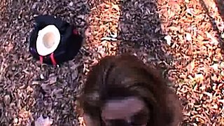 Outdoor handjob on beach with cumshot