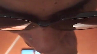 Blonde MILF POV Blowjob and Swallow with Sunglasses