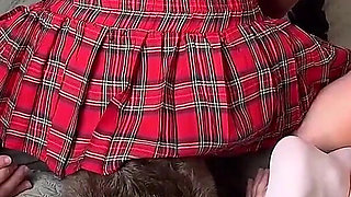 Reverse Facesitting in Skirt Absolutely Trap Under Ass