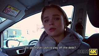 Debt4k. teen stunner wants to go shopping but very first she sucks rod