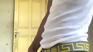 Horny college teen jerks off bbc