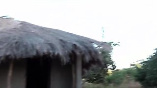 Outdoor interracial sex and blowjob for white chick in hd