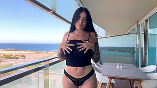 Japanese babe going solo