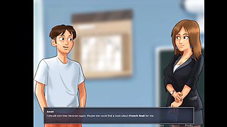 Cartoon mom gets down with a huge cock in some wild hentai video game action