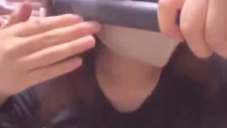 Streaming - Big breasts shown before work