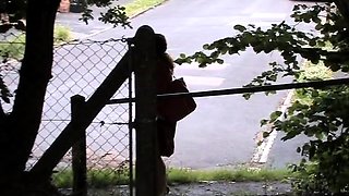 Tight ass amateur mature sucking and fucking outdoors