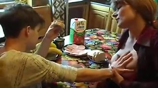 Young Guy Makes Stepmom Moan A Lot With Her Pussy We All Over