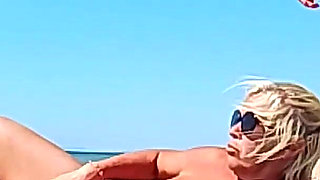 Stranger Jerking off to Me on the Beach