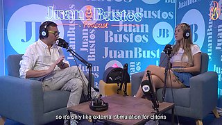 Better than her toys! MollySmith squirts all over the Sybian machine on Juan Bustos Podcast