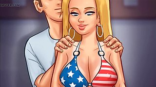 Cartoon sexxxxxxxx, super sexy blonde, fantasy