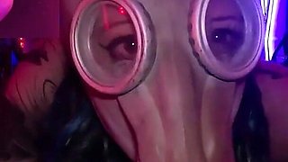 Gas Mask Breath Control - Fuck Machine Orgasm