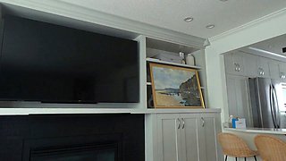 Blonde tight pussy babe solo toy fun in glamour masturbation