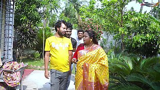 Desi Mallu Bhabhi Hardcore Different Position of Sex with Four Local Desi Boys When She Was Alone at Home ( Gangbang )