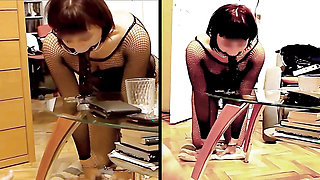 Ring Gag Dildo Deepthroat for Master's Pleasure