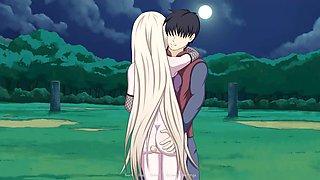 Sultry anime babe Hinata in steamy cartoon sex scenes