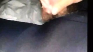 My sexy step daughter giving me a pantyhose handjob blowjob