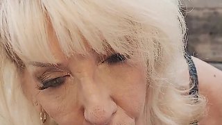 Blonde GILF Cougar Bianca Fitcougar Smoking POV BBC Blowjob