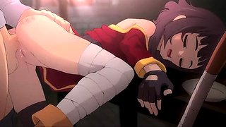 Hentai chick enjoys anal sex at the gym