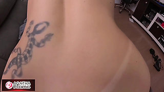 Agatha Mama in a MILF's POV Kitchen Adventure with a BBC