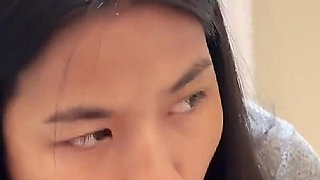First Creampie of 18 Years Old Asian Amateur