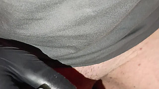 Jerked off into the old used condom with Kuppenk&auml;se of a user and burst.