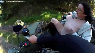 Naked Sidecar Ride In Nature Pt1 - MaryBitch