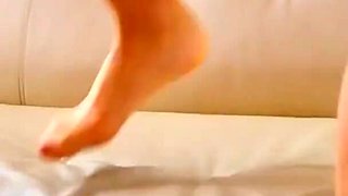 Foot Fetish Stunner in Stockings
