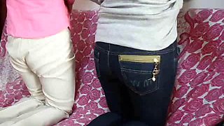 The secrets of the two sisters were found spanked