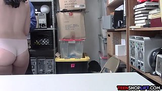 Off duty porno star teenie busted stealing from a shop