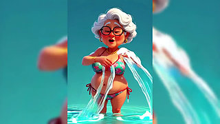 Granny Animation Sticky Mess