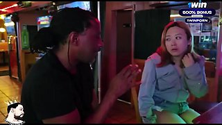 Petite Korean blessed cream-colored gets BBC quickie in bar bathroom - greatest XXX