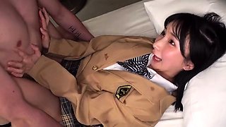 First hardcore sex lesson for wild Japanese schoolgirl