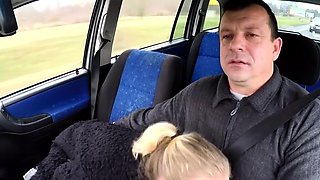 Real pickup as Man fucks cute hooker in his van.