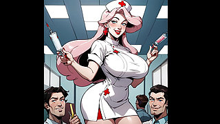 Nurse Jones teases and fuck patients with her big booty, thick thighs