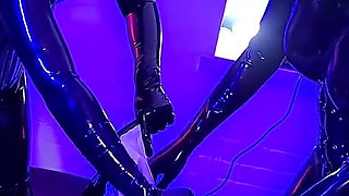 Transformed Into a Latex Kigurumi Maid