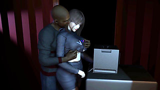 Beauty Secretary Seduce Her BBC Boss - 3D Animation 272