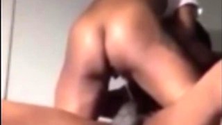 Horny ebony bitch needs to ride his huge BBC