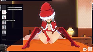 3D Hentai the Girl Made the Boy a New Year's Gift