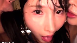 Faces Are Licked And The Whole Body Is Dripping With Saliva