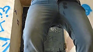 Big Squirt in an Abandoned House