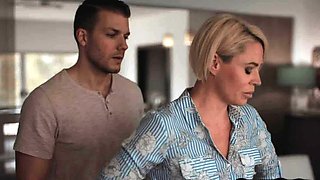Bigass cougar slut fucked on couch