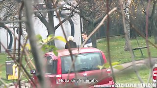 Czech Experiment Young Girl Asking Guy For Sex On Street Outdoors