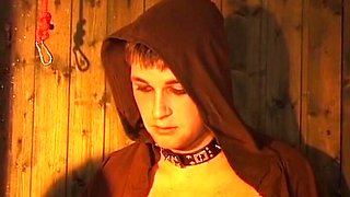 A Kinky German Nun Ties Her Man up and Dominates Him in the Dungeon