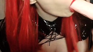 Big boobs milf masturbates with her dildo