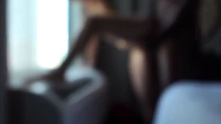 Hubby films his gorgeous cuckold wife fucking thick black